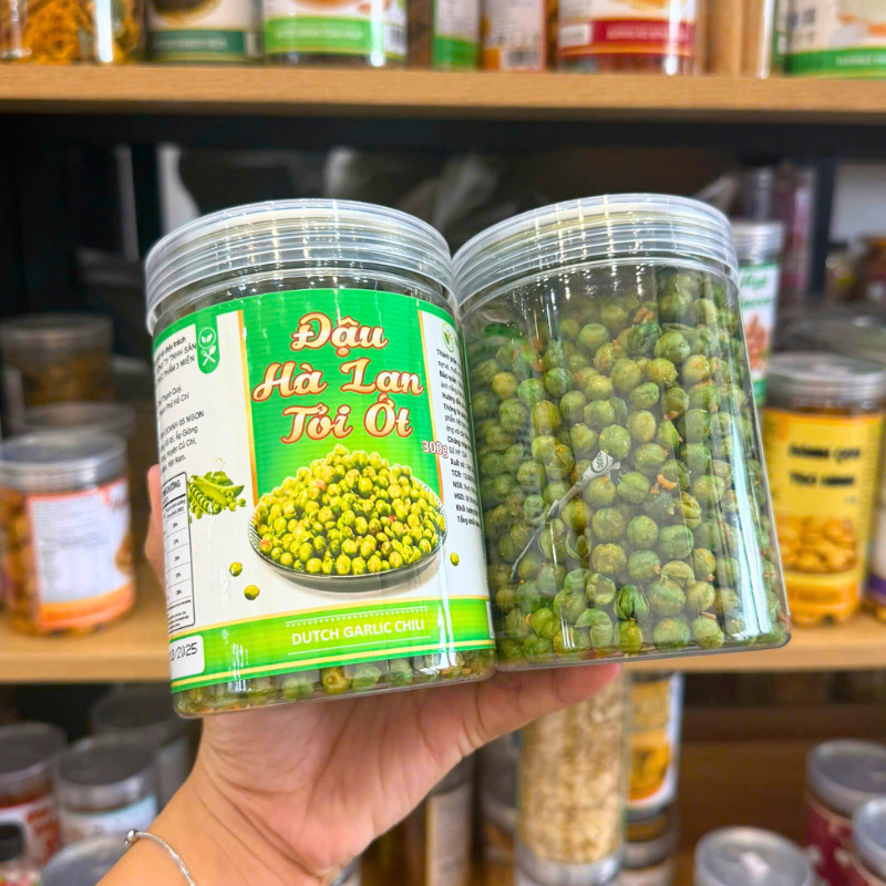 Đậu Hà Lan Tỏi Ớt 300g Hộp Pet