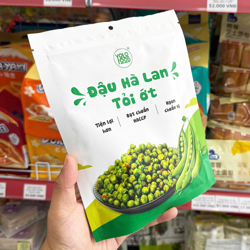 Đậu Hà Lan Tỏi Ớt Yolo Food Gói 100g