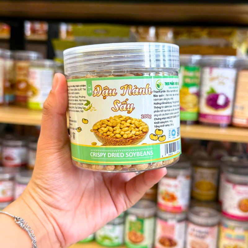 Đậu Nành Sấy Thơm Ngon Mini 200g Hộp PET