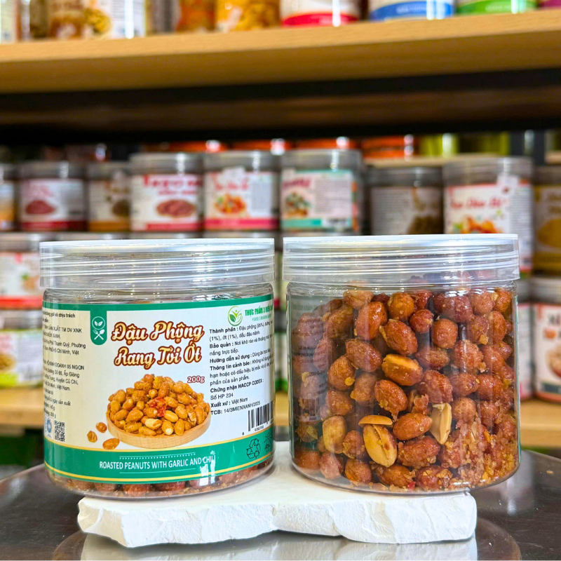 Khám phá Đậu Phộng Rang Tỏi Ớt Mini 200g - Hộp Pet thuộc nhóm đậu phộng rang tỏi ớt
