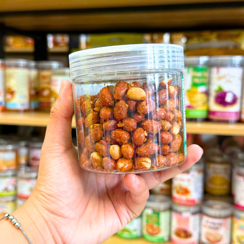 Đậu Phộng Rang Tỏi Ớt 200g Hộp Pet