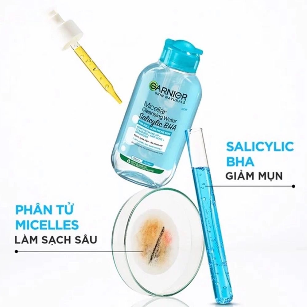 Nước Tẩy Trang Garnier Salicylic BHA Micellar Cleansing Water - Mint Cosmetics - Save The Best For You!
