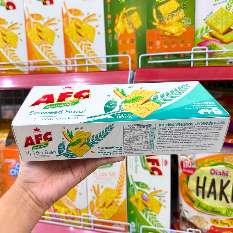Bánh cracker AFC vị tảo biển 172g