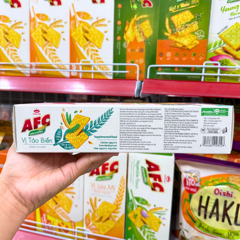 Bánh cracker AFC vị tảo biển 172g