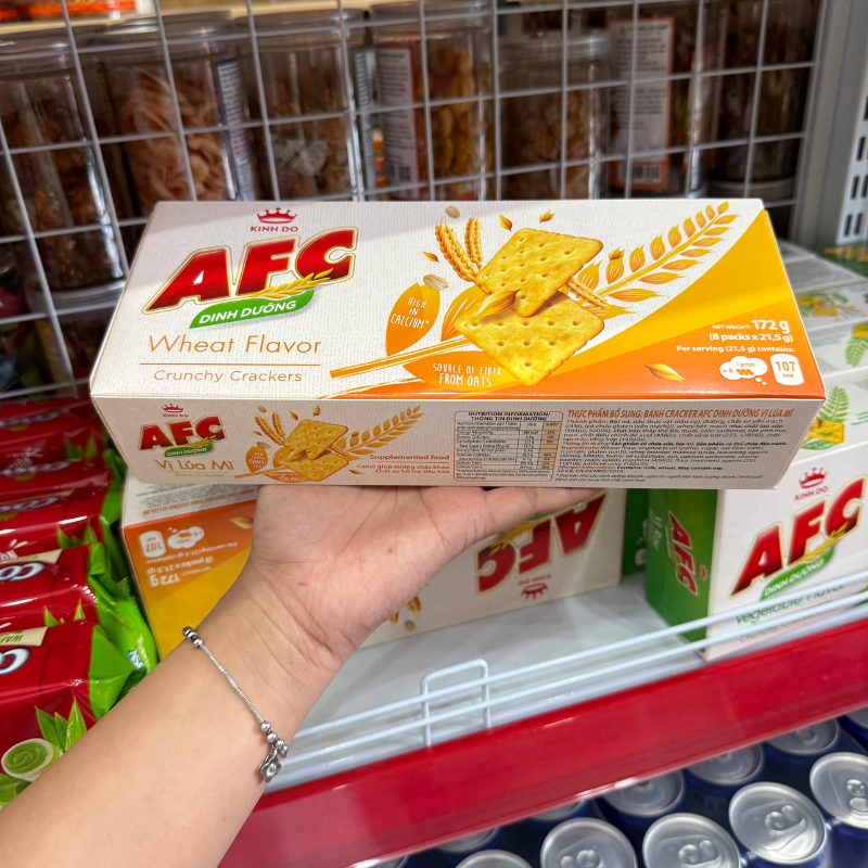 Bánh AFC Dinh Dưỡng Vị Lúa Mì 172g (8 Gói x 21,5g)