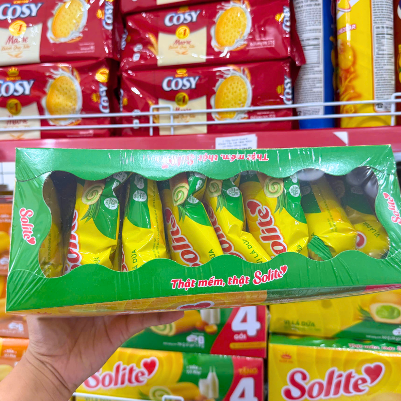Cửa sổ hộp cho thấy các bánh gói riêng bên trong