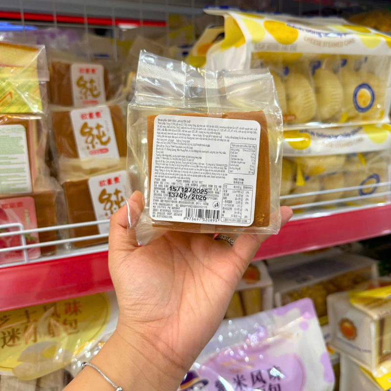 Mặt sau bao bì với thông tin sản phẩm