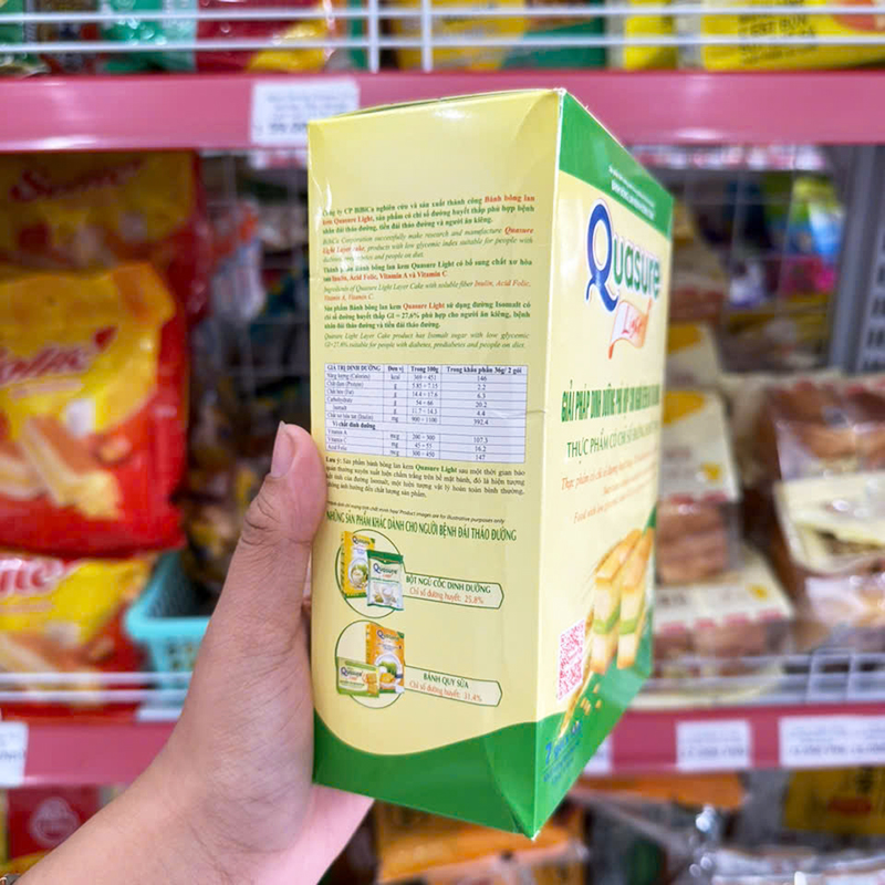 Mặt trước hộp với tên sản phẩm và quy cách 7 gói x 18g