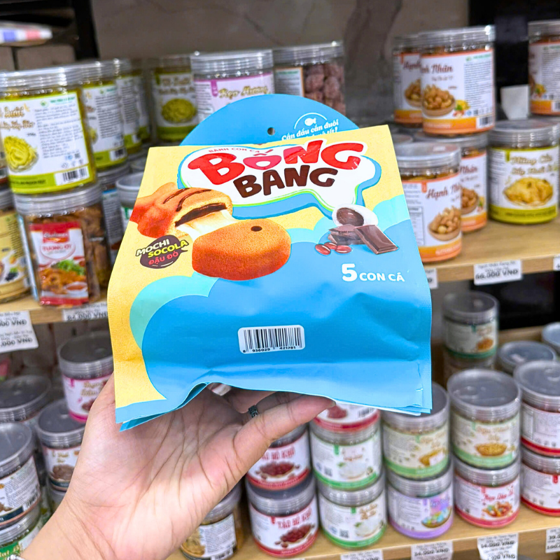 Bánh Con Cá Bống Bang Orion Mochi Socola Đậu Đỏ 145g