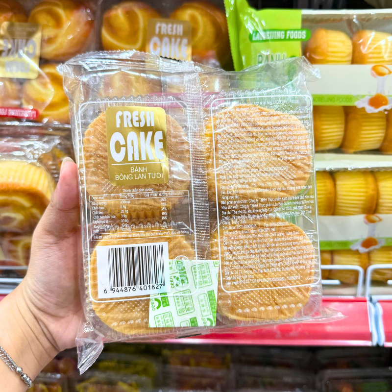 Mặt sau bao bì của sản phẩm