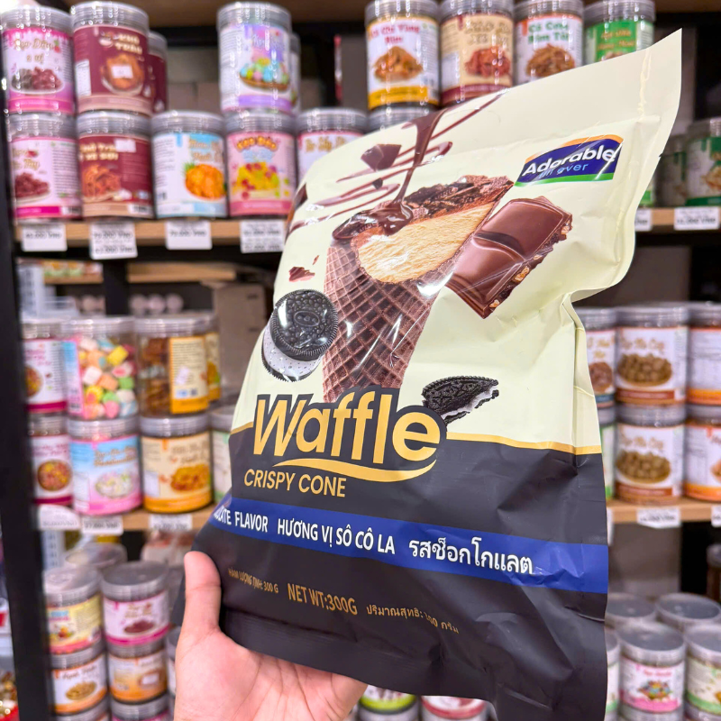 Bánh Ốc Quế Waffle Socola Adorable 300g