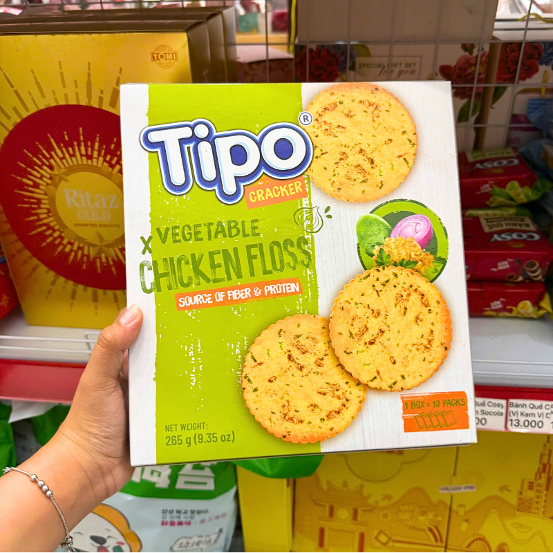 Bao bì sản phẩm kích thước 265g nhìn trực diện