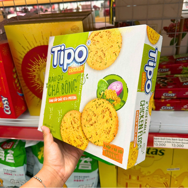 Bánh Cracker Rau Củ Chà Bông Tipo 265g