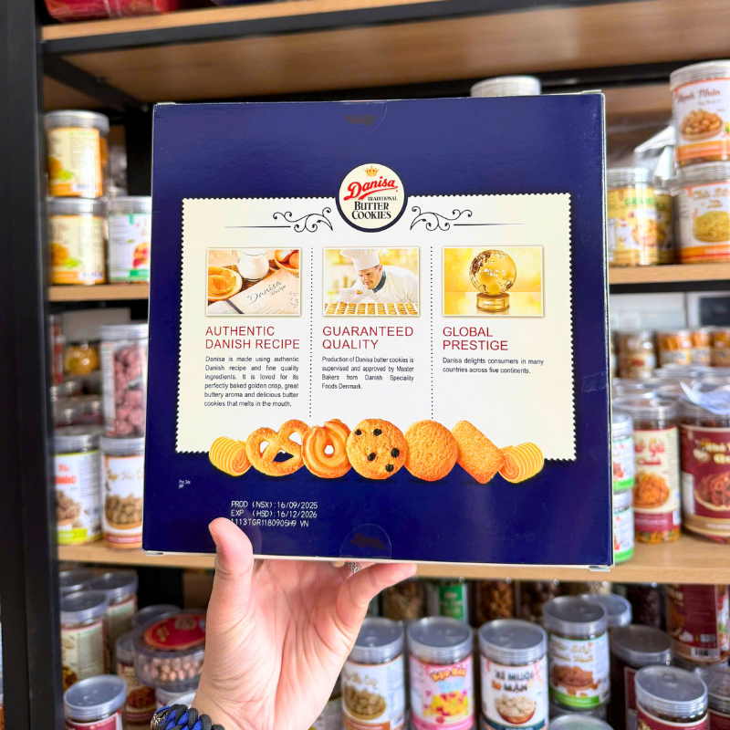 Bánh Quy Bơ Danisa 681g Kèm Túi - Hộp Quà Tết