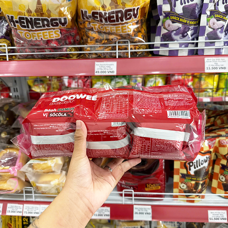 Bánh Donut Dowee Vị Socola Gói 12 Cái 348g