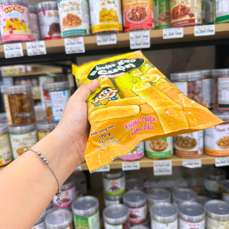 Bánh Gạo Cuộn Vị Phô Mai Want Want 170g (17g x 10 Gói)
