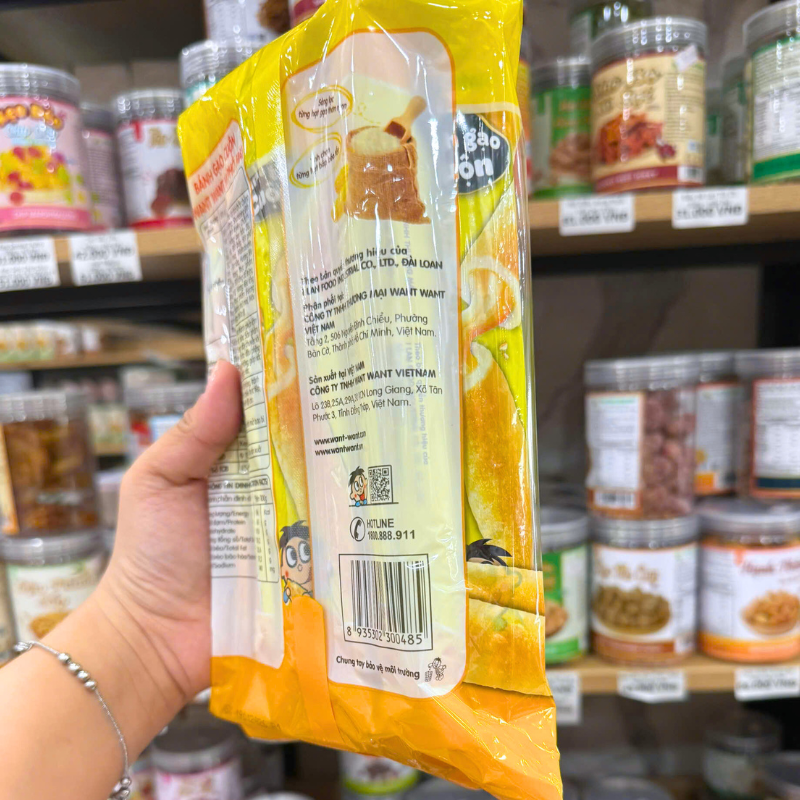 Bánh Gạo Cuộn Vị Phô Mai Want Want 170g (17g x 10 Gói)