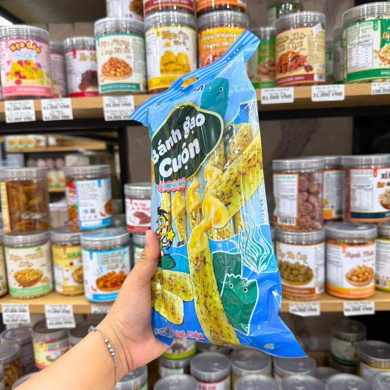 Bánh Gạo Cuộn Want Want Vị Rong Biển Không Chiên 170g (17g x 10 Gói)