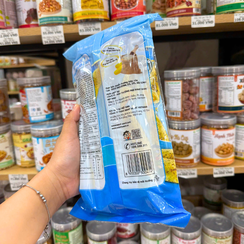 Bánh Gạo Cuộn Want Want Vị Rong Biển Không Chiên 170g (17g x 10 Gói)