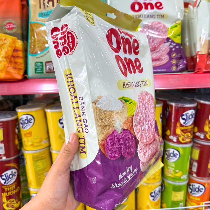 Bánh Gạo One One Khoai Lang Tím 166gr