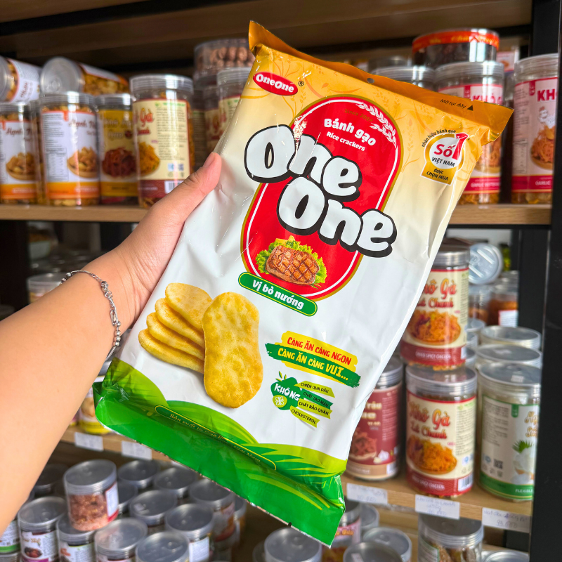 Bánh Gạo One One Vị Bò Nướng 150g