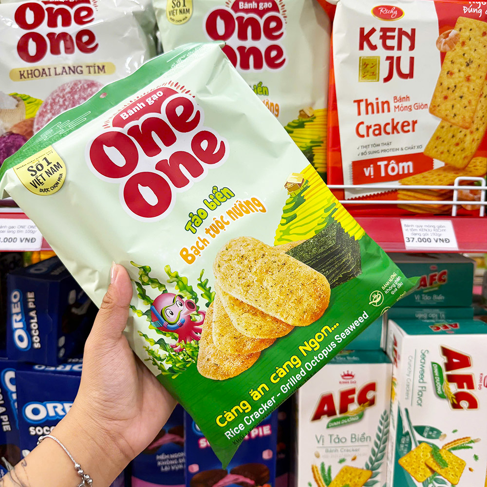 Bánh Gạo One One Vị Tảo Biển Bạch Tuộc Nướng 104g