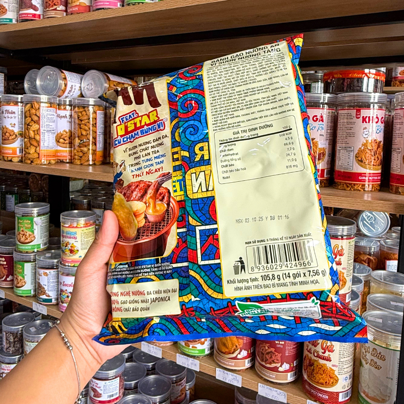 Mặt sau thể hiện quy cách 14 gói x 7.56g