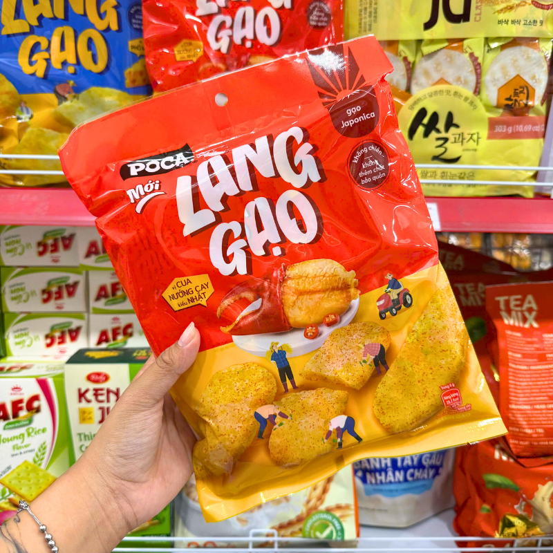 Bánh Gạo POCA Làng Gạo Vị Cua Nướng Cay Kiểu Nhật 108g