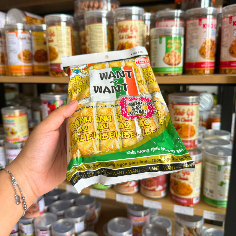Bánh Gạo Senbei Want Want 52g - Túi 10 Gói