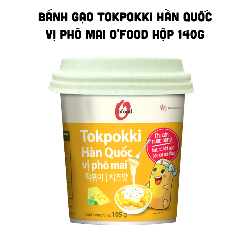 Bao bì sản phẩm tông vàng nhận diện vị phô mai