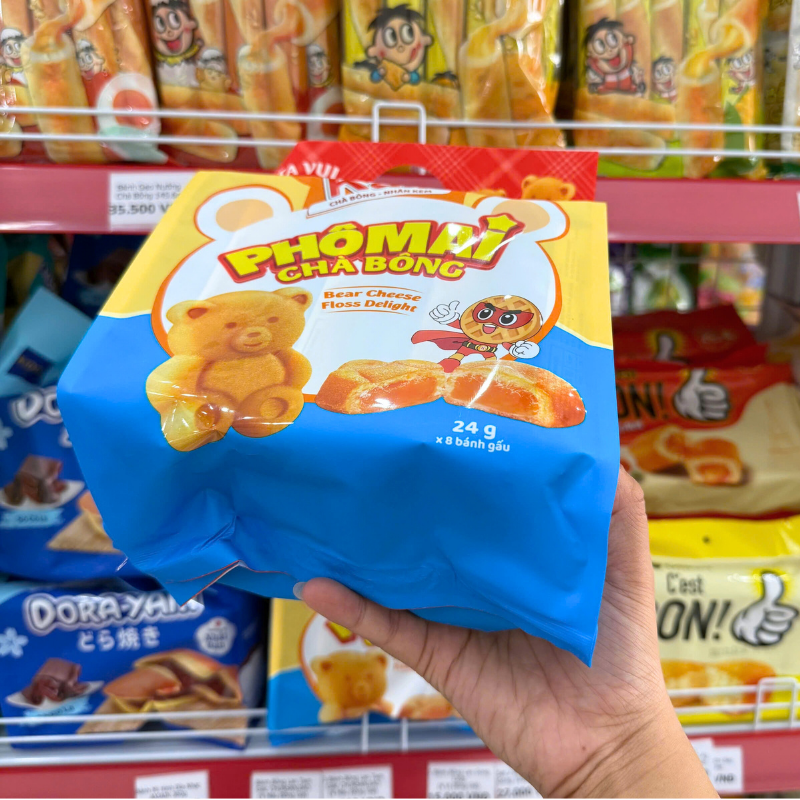 Bánh Karo Hình Gấu Chà Bông Nhân Phô Mai Karo Richy 192g