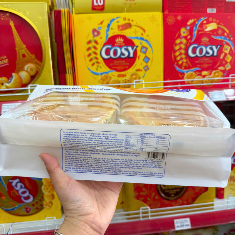 Bánh Mì Hình Đĩa Nhạc AXIQIN 360g