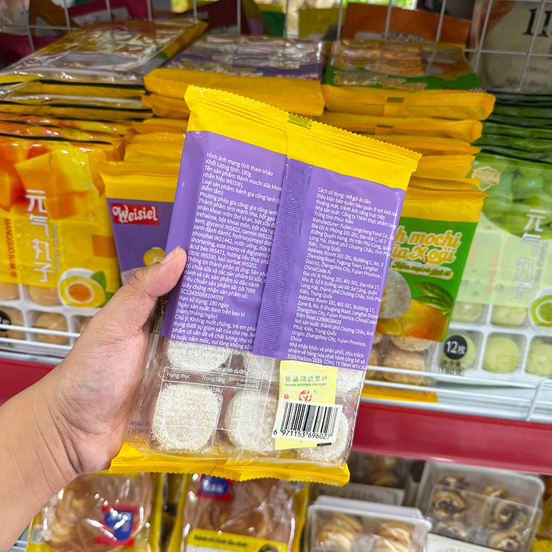 Bánh Mochi Phủ Dừa Weisiel Vị Sữa Khoai Môn 180g