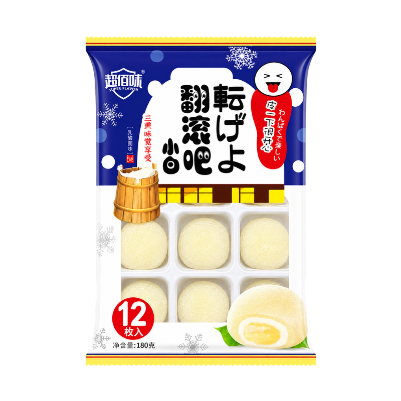 Bánh Mochi Phủ Dừa Yuanqi Wanzi Nhân Kem Lạnh Trái Cây 180g – một lựa chọn đáng tham khảo trong Bánh tươi, sandwich, bông lan