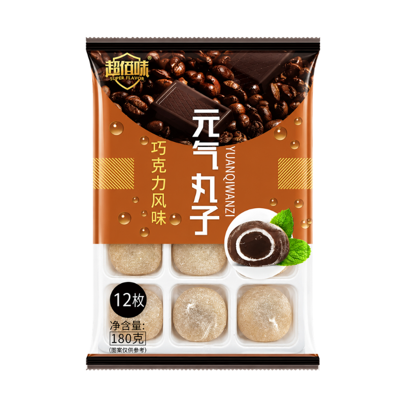 Hình ảnh Bánh Mochi Phủ Dừa Yuanqi Wanzi Vị Socola 180g trong bộ sưu tập Bánh tươi, sandwich, bông lan