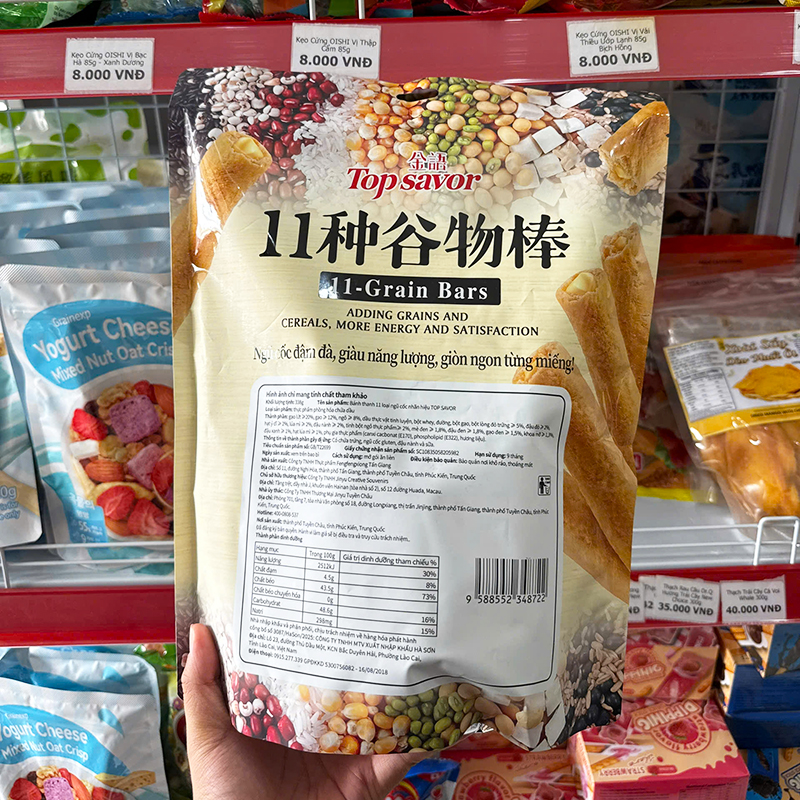 Bao bì bánh ngũ cốc Topsavor vị truyền thống