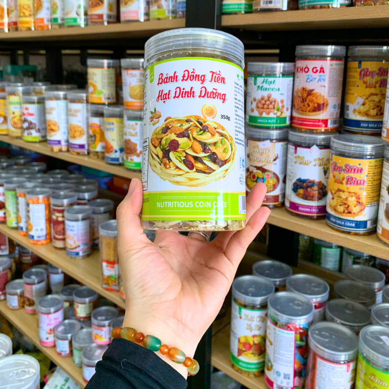 Mặt trước hũ với tên sản phẩm và quy cách 350g