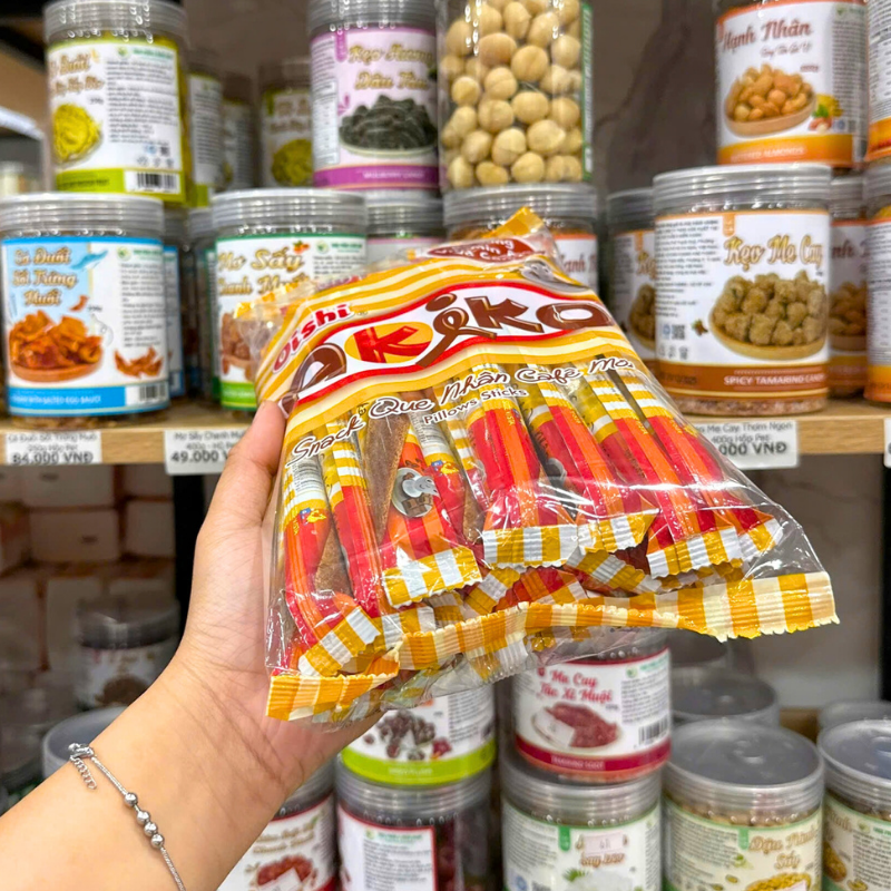 Bánh Que Kem OISHI AKIKO Nhân Cà Phê Moka 140g - Màu Nâu