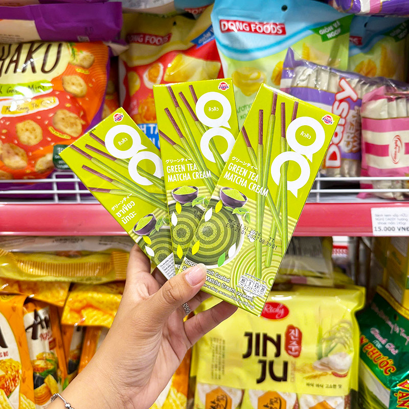 Combo 3 hộp với tông xanh lá đặc trưng của vị matcha