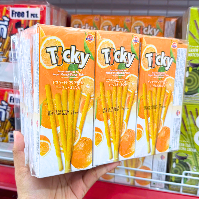 Bao bì tông cam nổi bật, dễ nhận biết hương vị