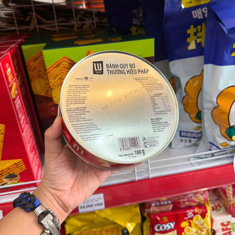 Bánh Quy Bơ LU Hộp Thiếc Tròn 180g