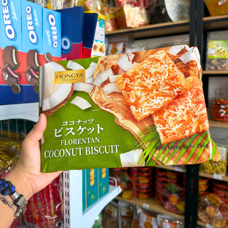 Hình ảnh Bánh Quy Dừa Giòn HONGYA Gói 256g trong bộ sưu tập Hongya