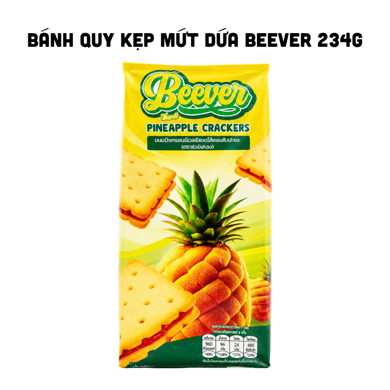 Bánh Quy Kẹp Mứt Dứa Beever 234g