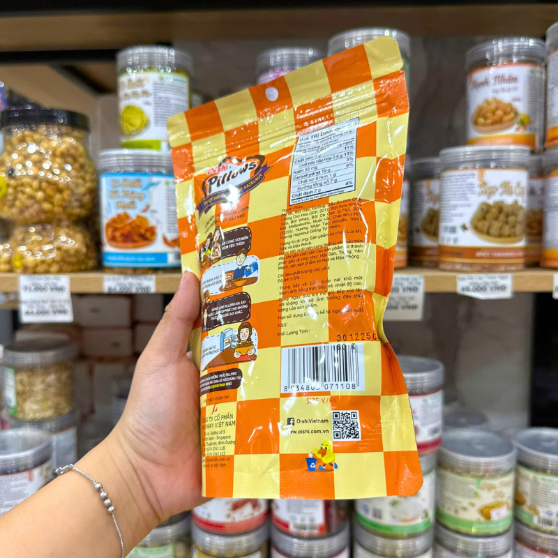 Mặt sau bao bì của sản phẩm