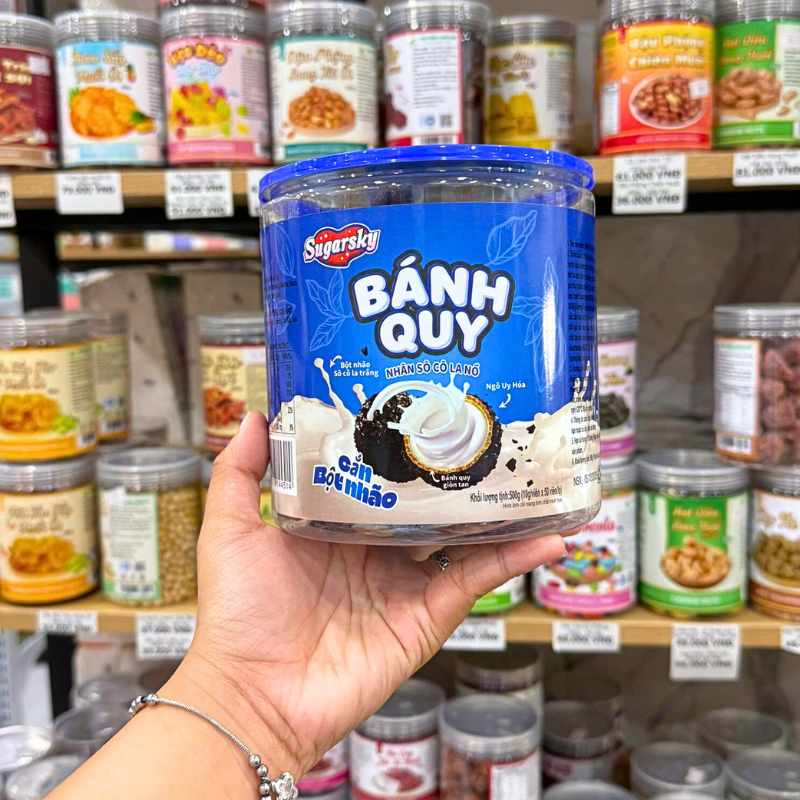 Mặt trước bao bì với tên sản phẩm và khối lượng tịnh 500g