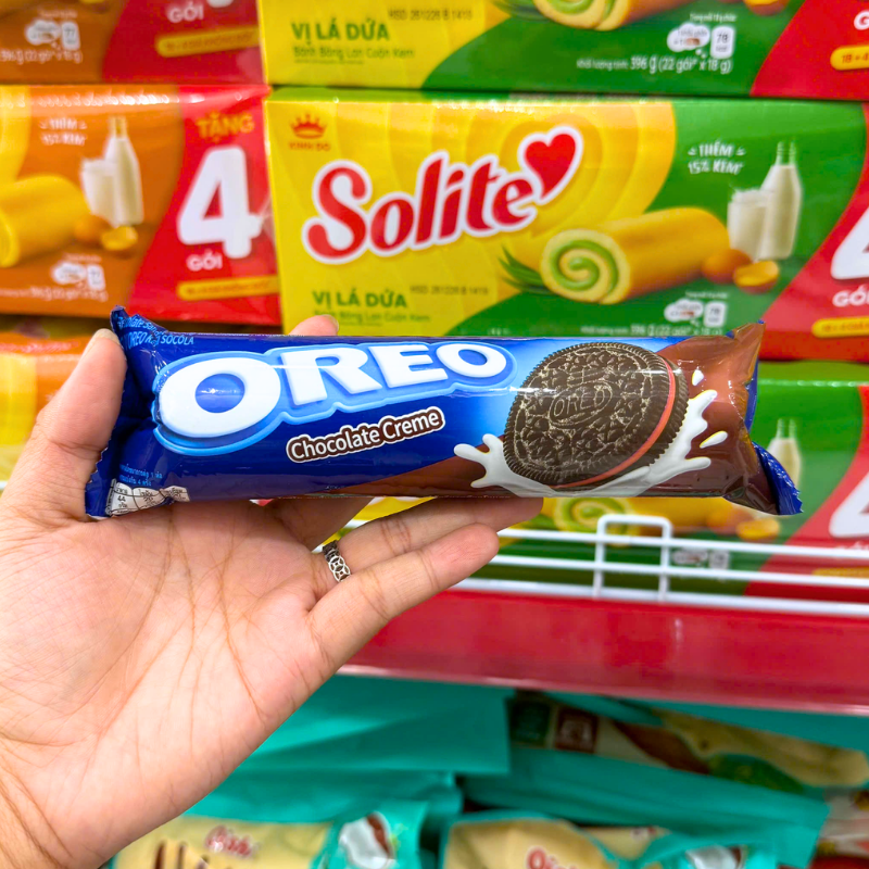 Bánh Quy Oreo Nhân Kem Socola 105g
