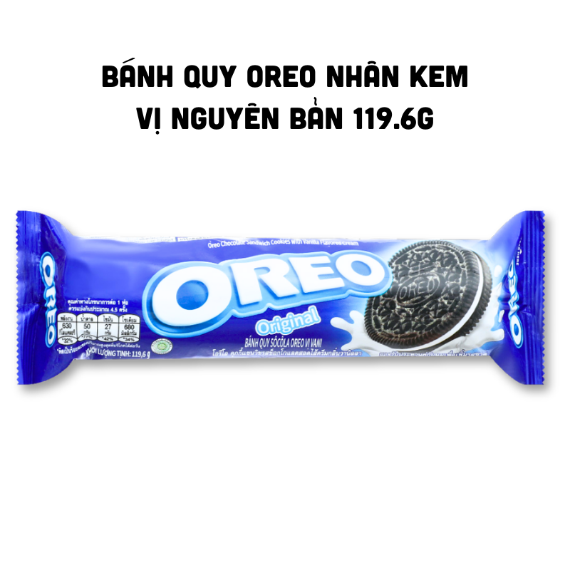 Bánh Quy Oreo Original Nhân Kem Vị Vani 105g