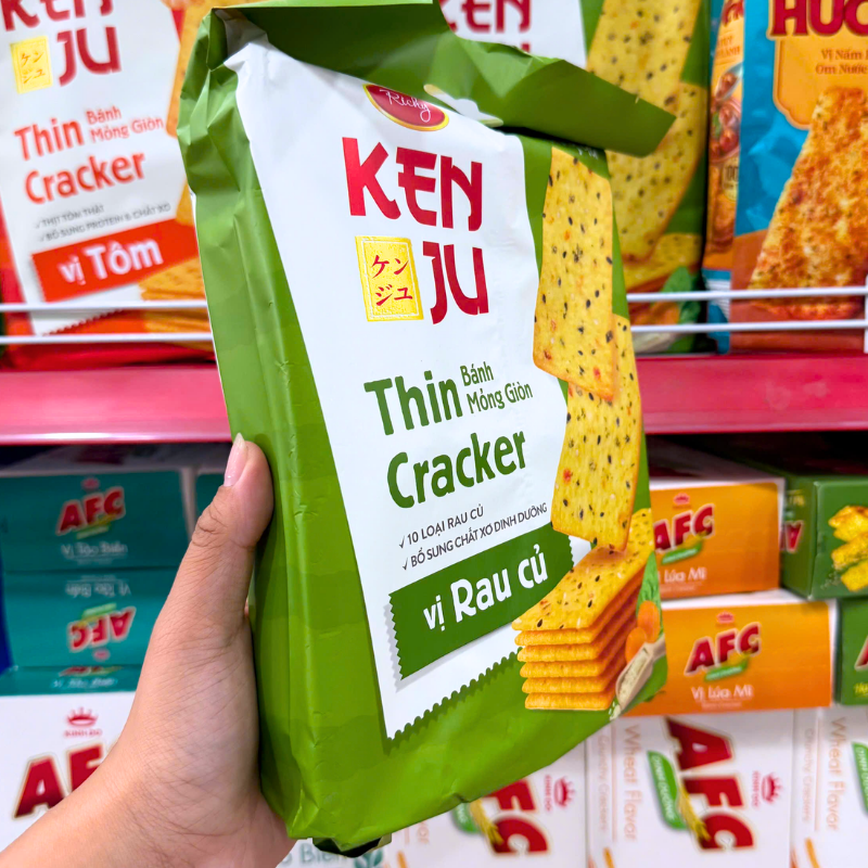 Bánh Mỏng Giòn Kenju Richy Vị Rau Củ 192g