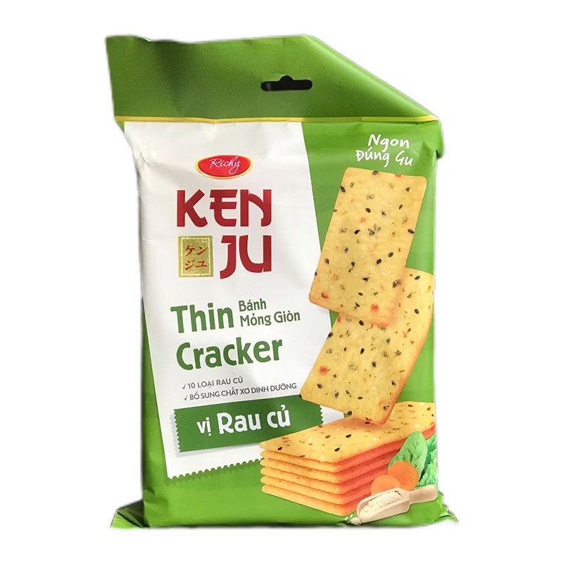 Bánh Mỏng Giòn Kenju Richy Vị Rau Củ 192g