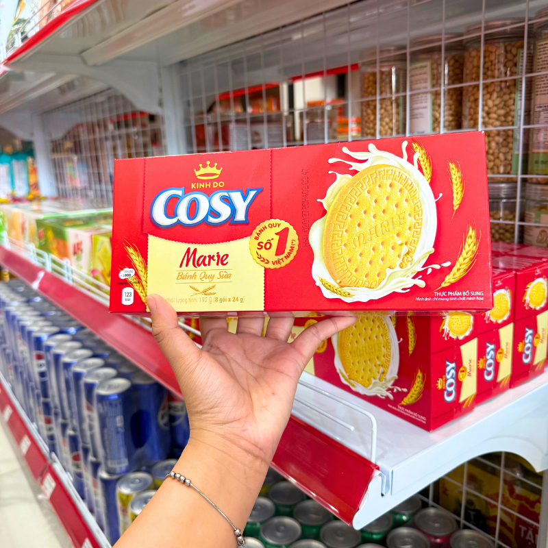 Bánh Quy Sữa Cosy Marie 192g (8 Gói x 24g)